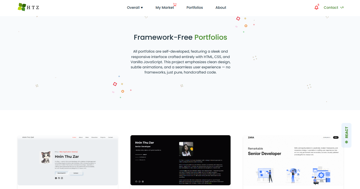 portfolio app